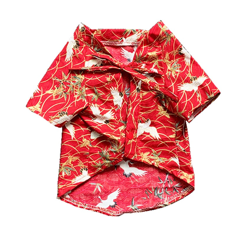 Mode japon Kimono chemise pour chiens chiot chemise Shiba Inu été T-shirt animal de compagnie chien vêtements bouledogue animaux vêtements Costume GZC09