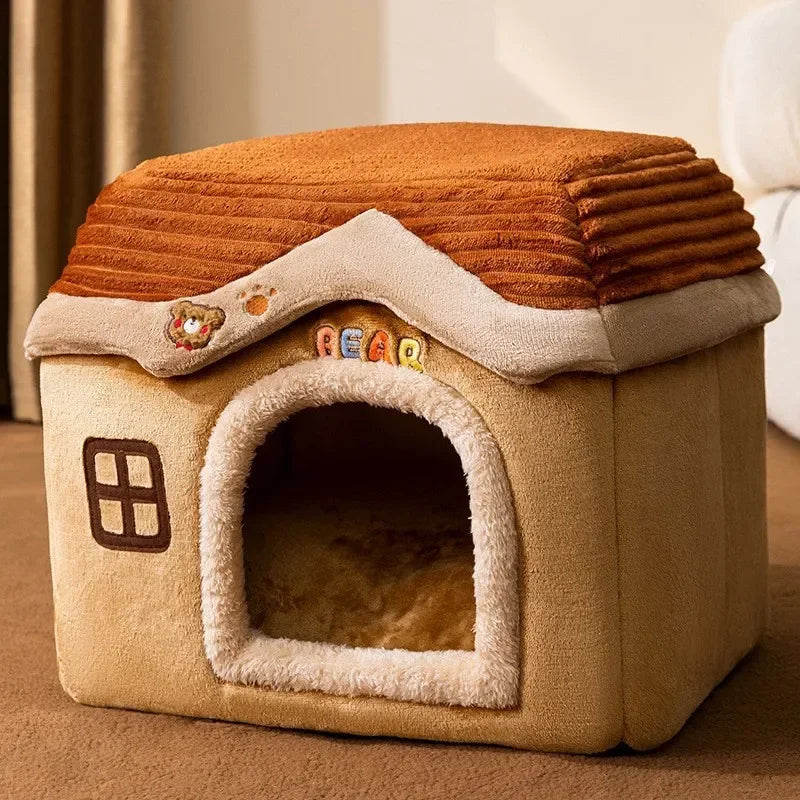 Panier a Chats Grotte a Chien Douillette Canapé Chaud Chats Accessoires