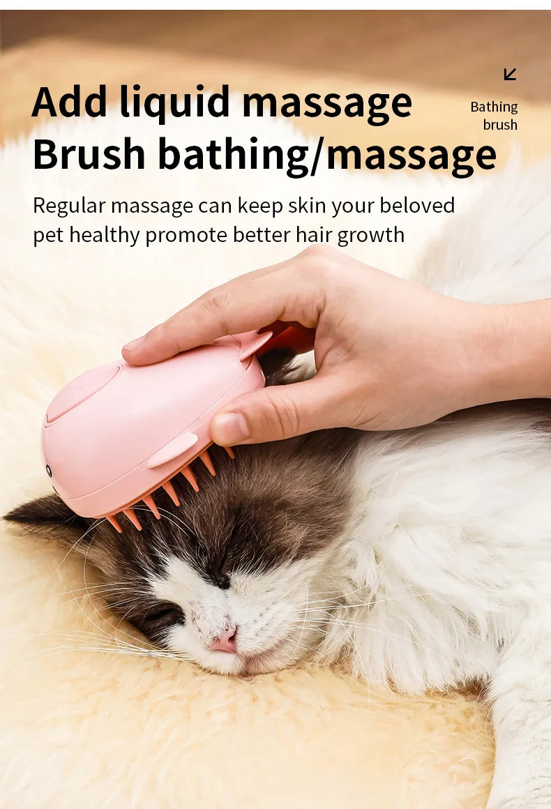 Spray électrique Brosse à poils de chat Brosse pour animaux