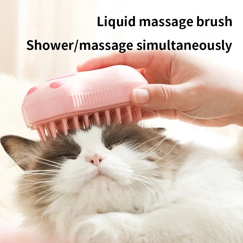 Spray électrique Brosse à poils de chat Brosse pour animaux