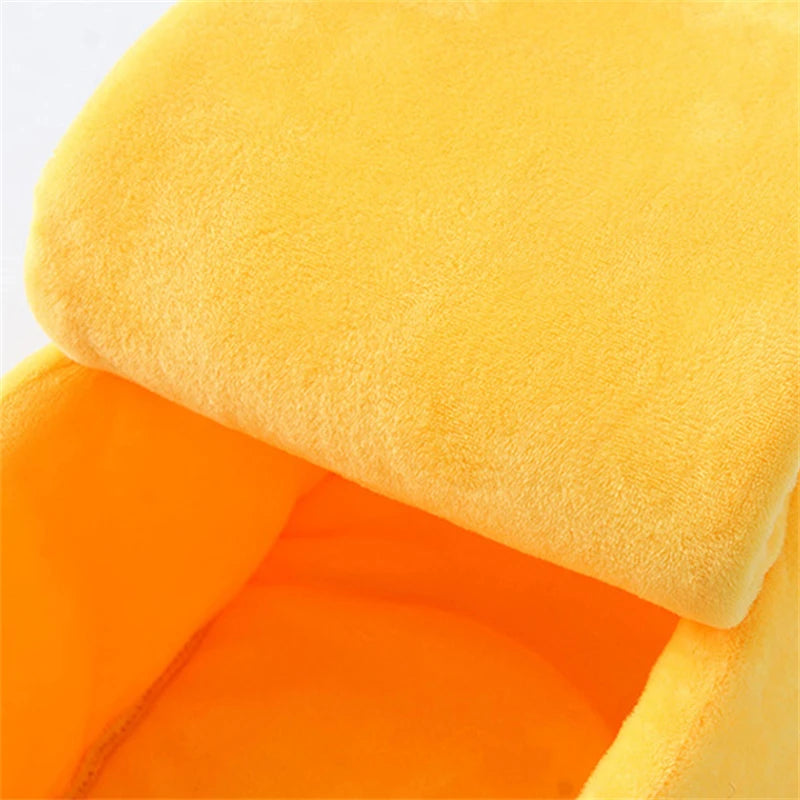 Banane Chat Lit Maison Drôle Mignon Confortable