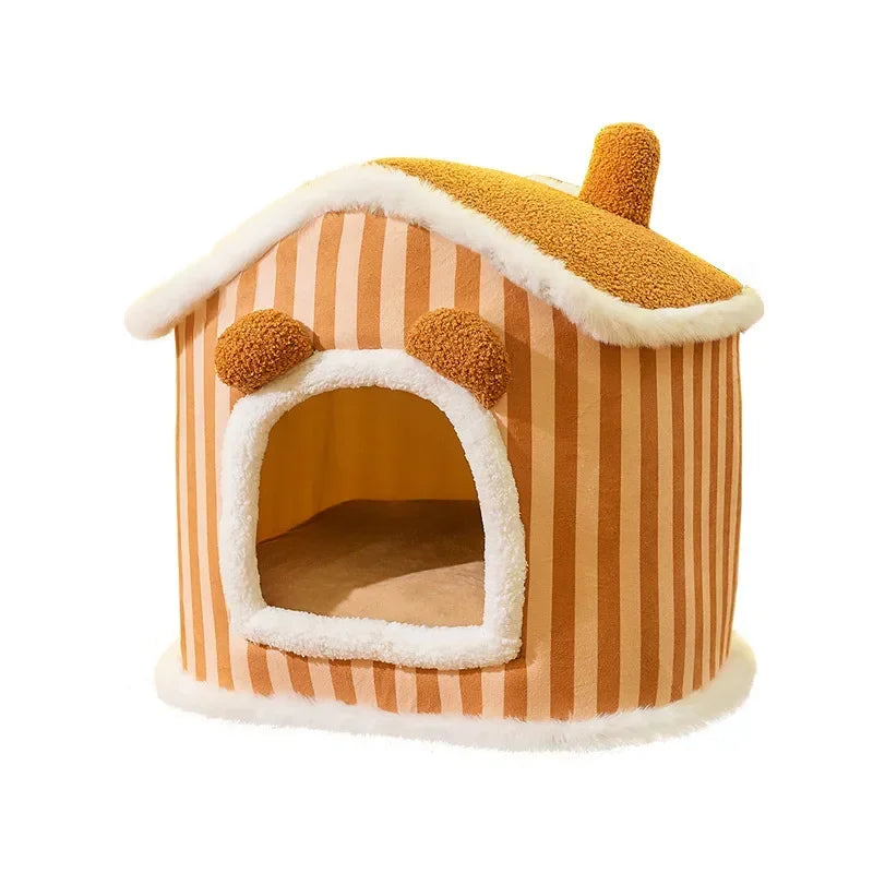 Panier a Chats Grotte a Chien Douillette Canapé Chaud Chats Accessoires