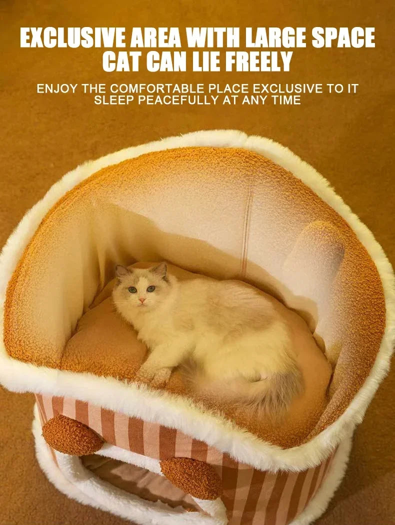 Panier a Chats Grotte a Chien Douillette Canapé Chaud Chats Accessoires